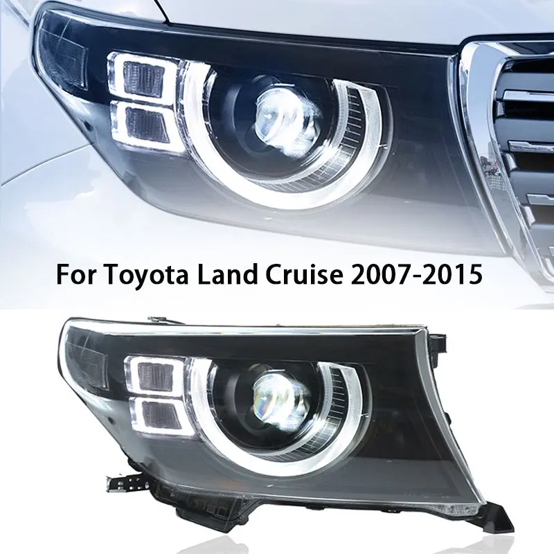Передняя фара для TOYOTA Land Cruiser светодиодный, фары 2007-2015, фары LC200 DRL, сигнал поворота, дальний свет, проектор Angel Eye
Передняя фара для TOYOTA Land Cruiser светодиодный, фары 2007-2015, фары LC200 DRL, сигнал поворота, дальний свет, проектор Angel Eye
