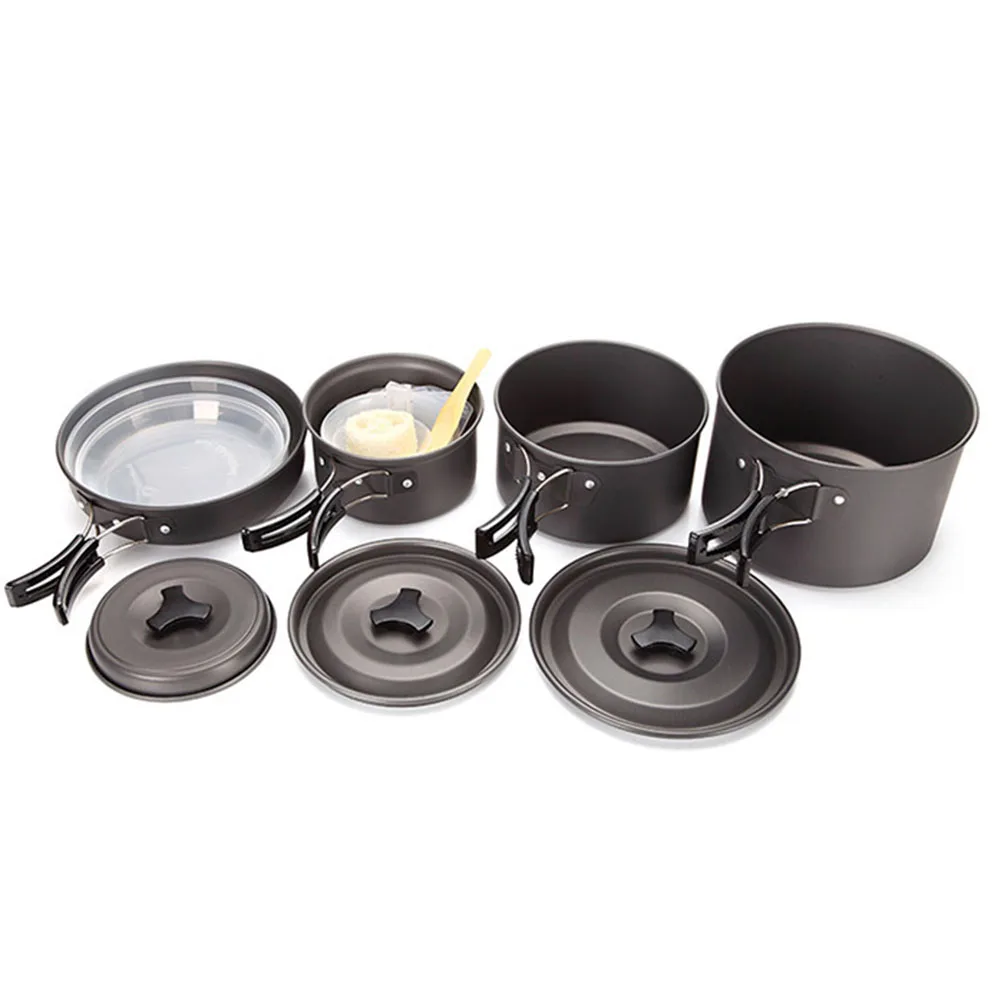 Aluminum Cooking Set Camping Cookware Set Camping Trip Cooking 190*122MM Compact Mesh Bag Healthy Cooking Gear
Aluminum Cooking Set Camping Cookware Set Camping Trip Cooking 190*122MM Compact Mesh Bag Healthy Cooking Gear