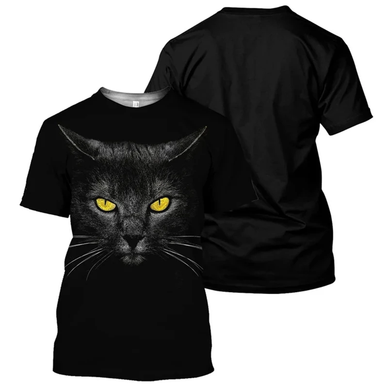 Cute Black Cat Graphic 3D Printing Men's T-shirt Casual Trendy Unisex Tee Shirts O-neck Tops Summer Short Sleeve Oversized Tees
Cute Black Cat Graphic 3D Printing Men's T-shirt Casual Trendy Unisex Tee Shirts O-neck Tops Summer Short Sleeve Oversized Tees