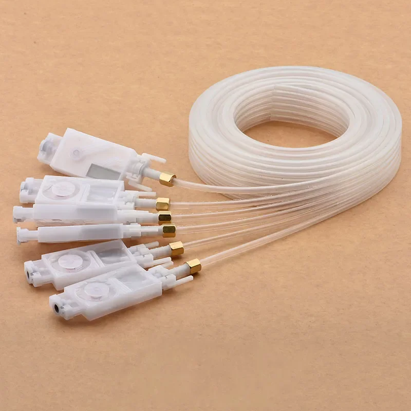 1Set 6 Color Ink Tube Hose Pipe Pipe Line with Square Damper Screw Nuts Oring for For Epson XP600 TX800 UV Ink Damper Filter
1Set 6 Color Ink Tube Hose Pipe Pipe Line with Square Damper Screw Nuts Oring for For Epson XP600 TX800 UV Ink Damper Filter