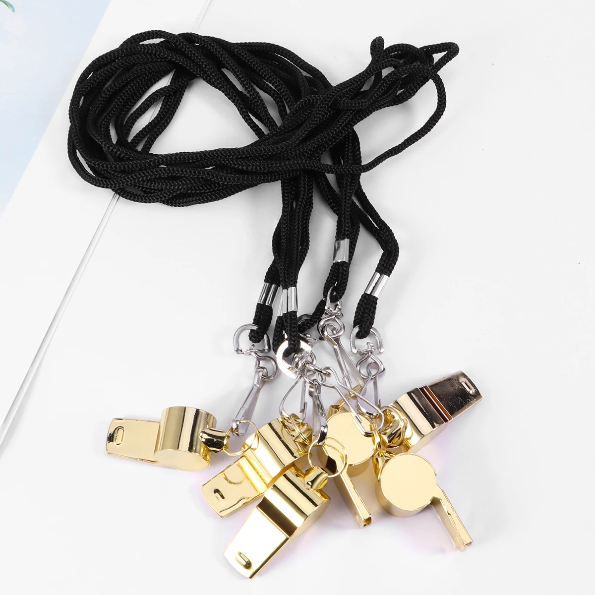 6 PCS Emergency Whistles Loud Outdoor Survival Whistles For School Gym Camping Hiking Training (Golden)
6 PCS Emergency Whistles Loud Outdoor Survival Whistles For School Gym Camping Hiking Training (Golden)