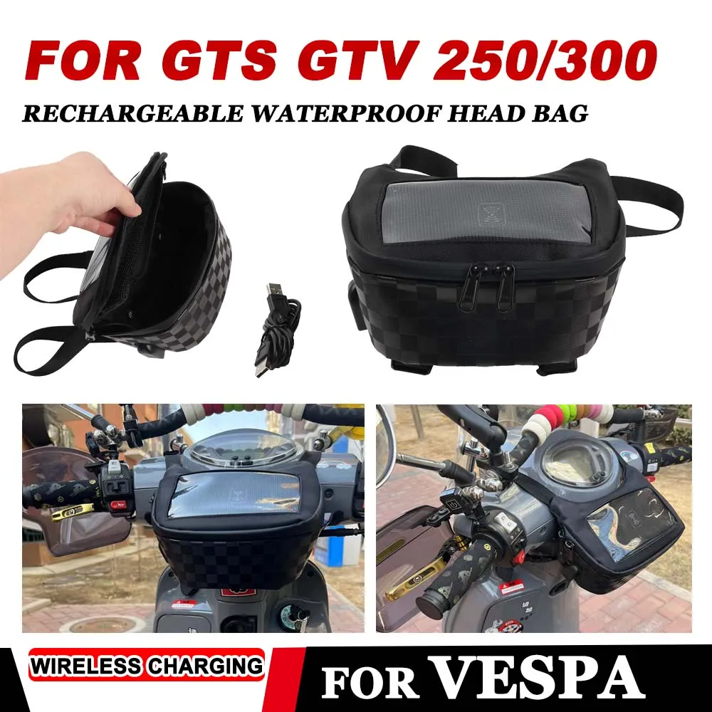 Newly Upgraded Wireless Charging Touch Screen Navigation Bags Storage Bag for Vespa GTS GTV 250 300 GTS300 GTS250 GTV250 2024
Newly Upgraded Wireless Charging Touch Screen Navigation Bags Storage Bag for Vespa GTS GTV 250 300 GTS300 GTS250 GTV250 2024