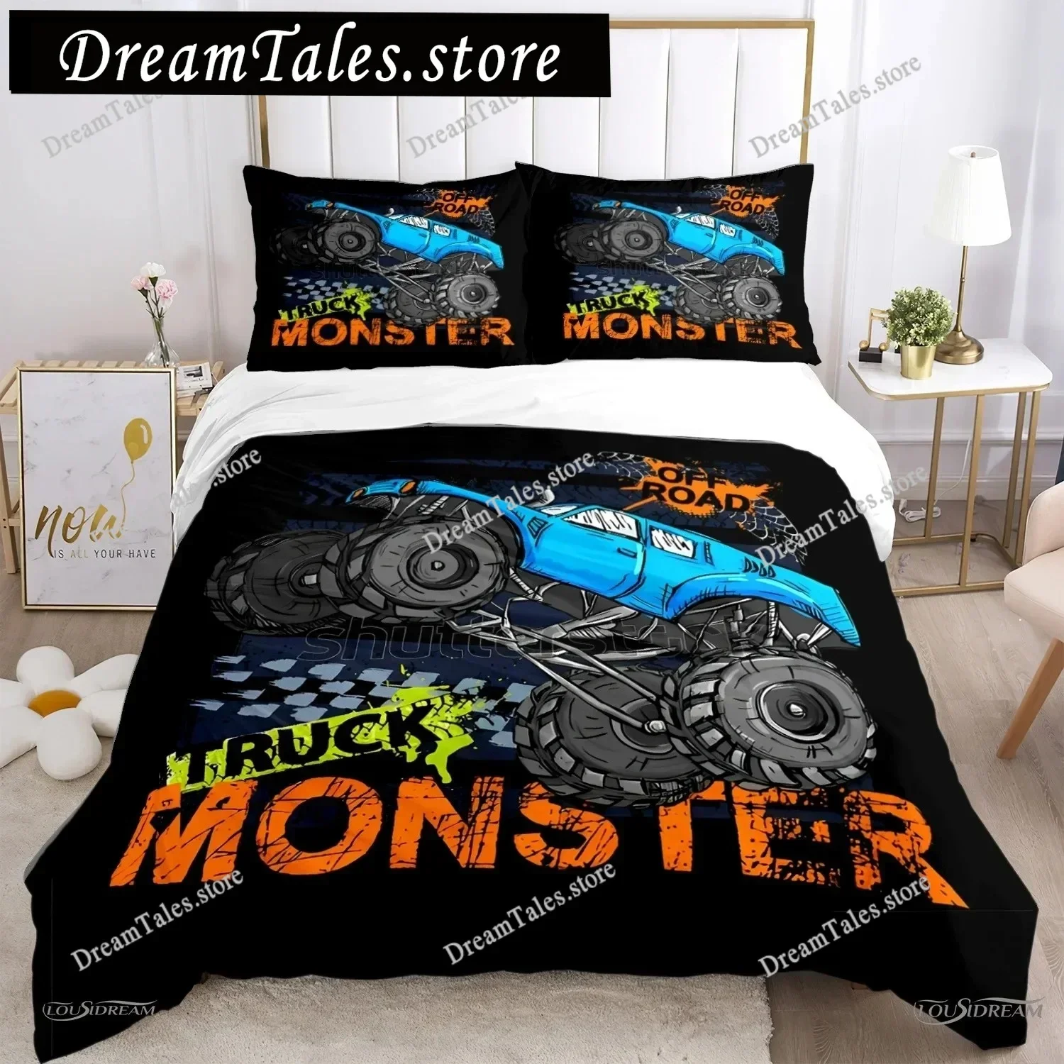 Monster Truck Duvet Cover Catroon Monster Jam Bedding Sets Soft Quilt Cover and Pillowcases for Teens Single Double Queen King74
Monster Truck Duvet Cover Catroon Monster Jam Bedding Sets Soft Quilt Cover and Pillowcases for Teens Single Double Queen King74