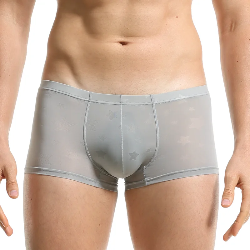 Men's Boxers Sexy Ultra-Thin Breathable Panties Transparent Ice Silk Single-Layer Underwear U Convex Pouch Lingerie Underpants
Men's Boxers Sexy Ultra-Thin Breathable Panties Transparent Ice Silk Single-Layer Underwear U Convex Pouch Lingerie Underpants