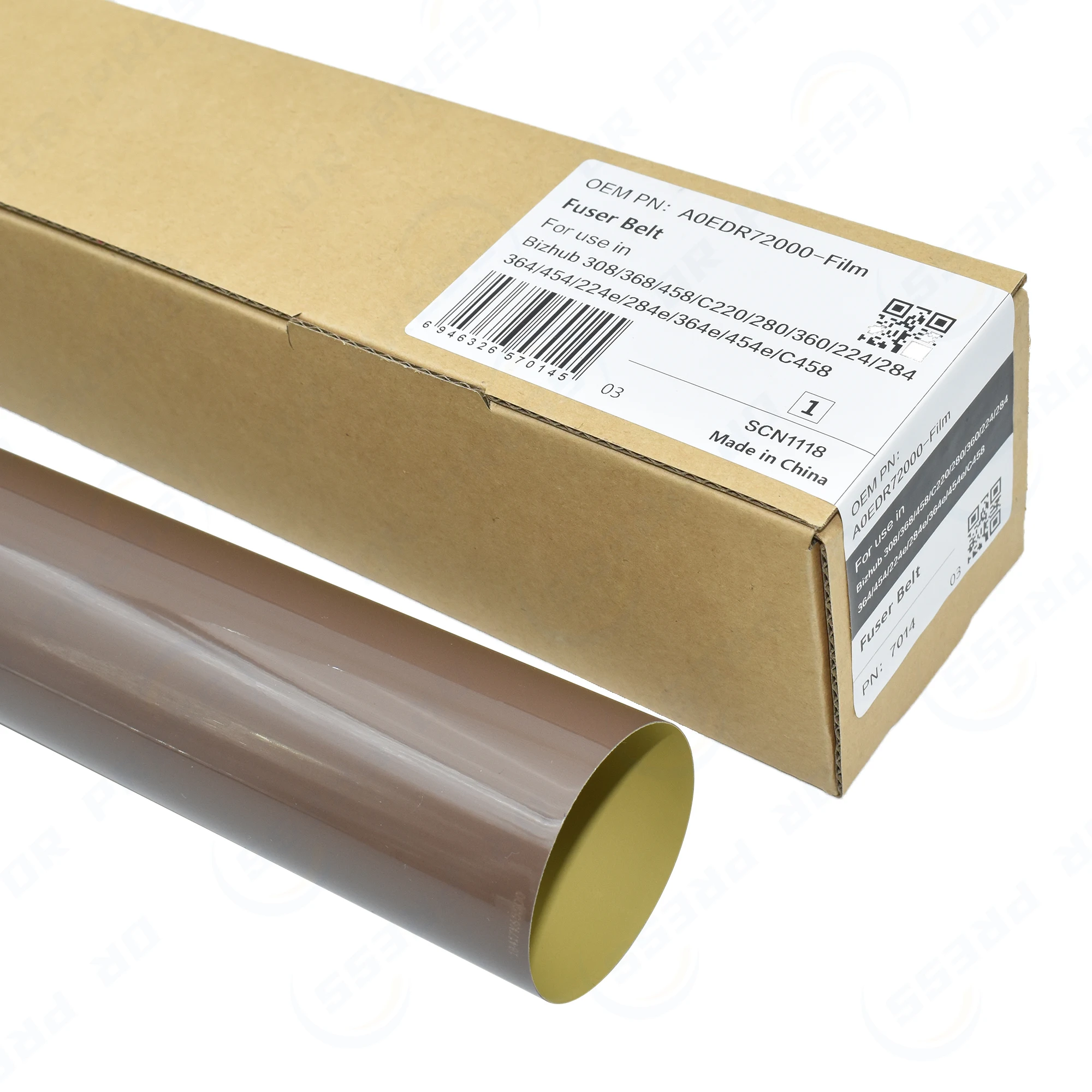 for CET Fuser Film Sleeve for Konica Minolta Bizhub C258 C308 C368 C458 C224 C284 C364 C454 C224e C284e C364e C454e Fixing Belt
for CET Fuser Film Sleeve for Konica Minolta Bizhub C258 C308 C368 C458 C224 C284 C364 C454 C224e C284e C364e C454e Fixing Belt