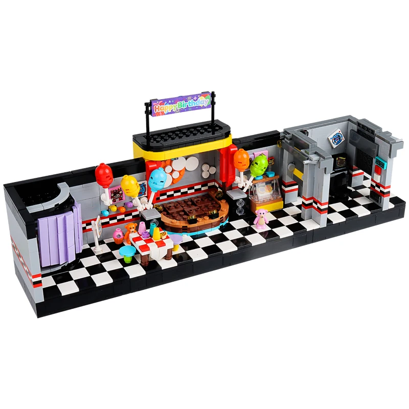 MOC 1388pcs Classic Horror Game Stage Building Five Nights Stage Figures Building Blocks Toys For Home Decoration Gift
MOC 1388pcs Classic Horror Game Stage Building Five Nights Stage Figures Building Blocks Toys For Home Decoration Gift