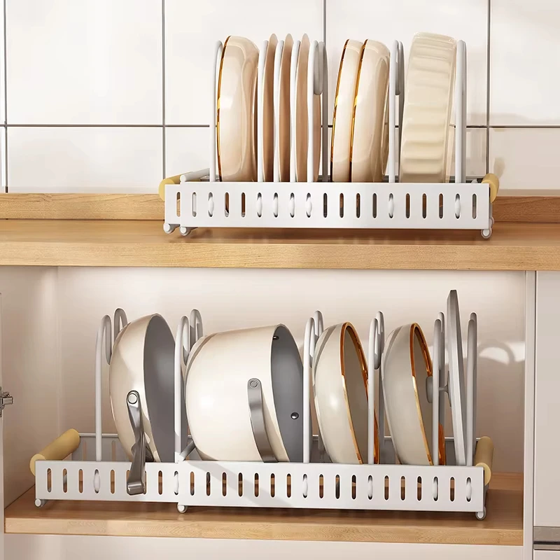 Expandable Pans Organizer Rack 7 Adjustable Compartments Dish Storage Rack Pot Lid Organizer Pots Holder Kitchen Utensils Rack
Expandable Pans Organizer Rack 7 Adjustable Compartments Dish Storage Rack Pot Lid Organizer Pots Holder Kitchen Utensils Rack