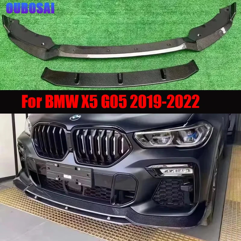 For BMW X5 G05 2019-2022 Carbon Fiber Front lip Car Front Bumper Diverter Spoiler Diffuser Front lip chin automotive parts
For BMW X5 G05 2019-2022 Carbon Fiber Front lip Car Front Bumper Diverter Spoiler Diffuser Front lip chin automotive parts