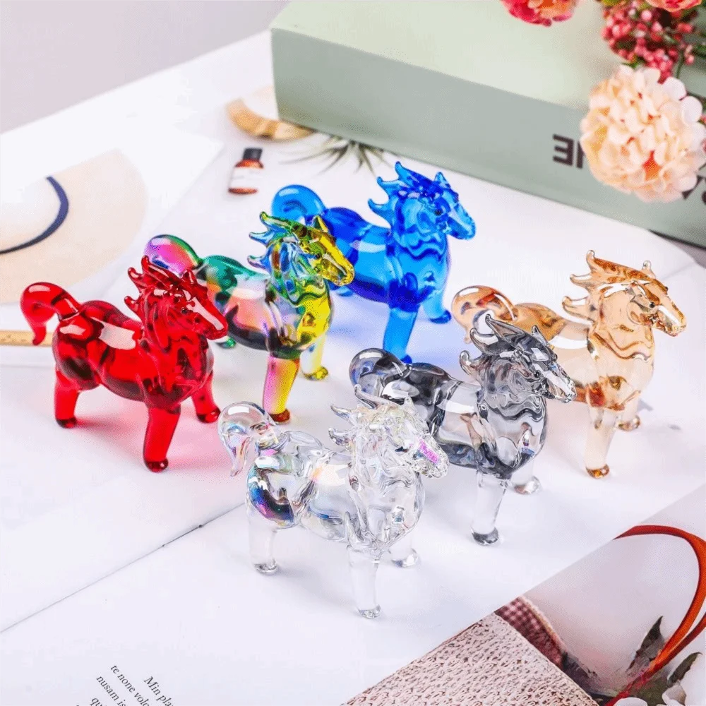 Minimalist Design Crystal Horse Statue Colorful Decorative Sturdy Miniature Horse Figurine Collectible Realistic
Minimalist Design Crystal Horse Statue Colorful Decorative Sturdy Miniature Horse Figurine Collectible Realistic