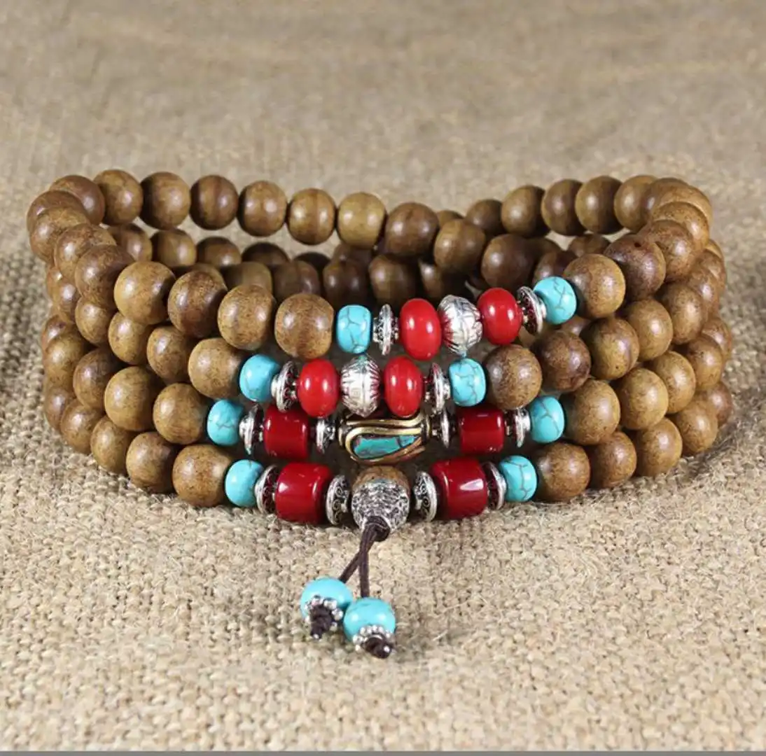 6mm Agarwood beads 108 bracelets + Turquoise Artisan Chain Charm Contemporary Jewelry Lovers Stackable Party Men Anniversary
6mm Agarwood beads 108 bracelets + Turquoise Artisan Chain Charm Contemporary Jewelry Lovers Stackable Party Men Anniversary