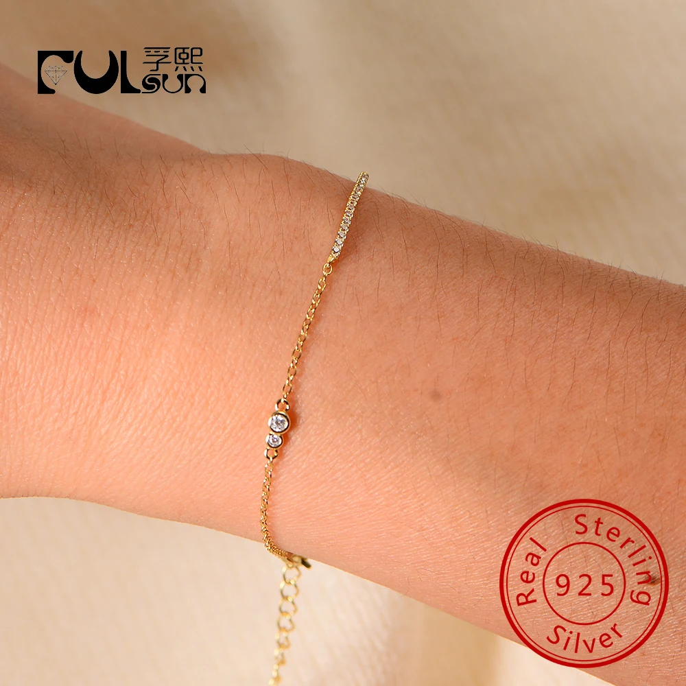 925 sterling silver 14k Gold Plating Jewelry Zircon Stone Adjustable bar Bracelet Chain Link Bracelet for women jewelry
925 sterling silver 14k Gold Plating Jewelry Zircon Stone Adjustable bar Bracelet Chain Link Bracelet for women jewelry