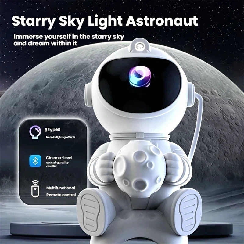 Spaceman Projection Lamp Astronaut Starry Sky Projector Bedroom Atmosphere Astronaut Atmosphere Night Light Projection Lamp
Spaceman Projection Lamp Astronaut Starry Sky Projector Bedroom Atmosphere Astronaut Atmosphere Night Light Projection Lamp
