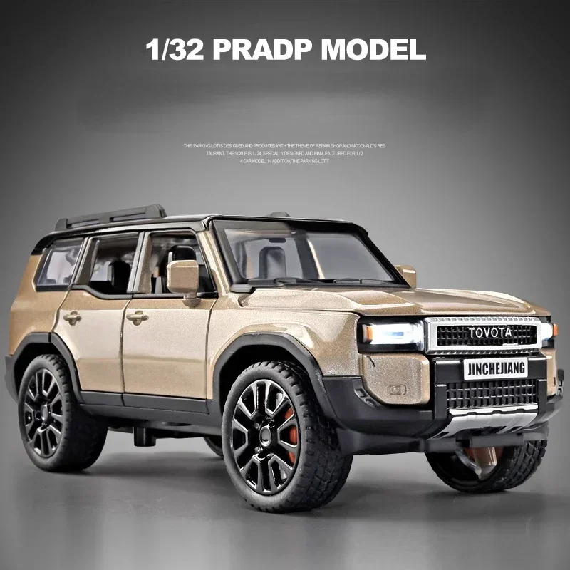 1:32 Toyota Prado off-road vehicle Diecast Metal Alloy Model car Sound Light Pull Back Collection Toy Gift A952
1:32 Toyota Prado off-road vehicle Diecast Metal Alloy Model car Sound Light Pull Back Collection Toy Gift A952