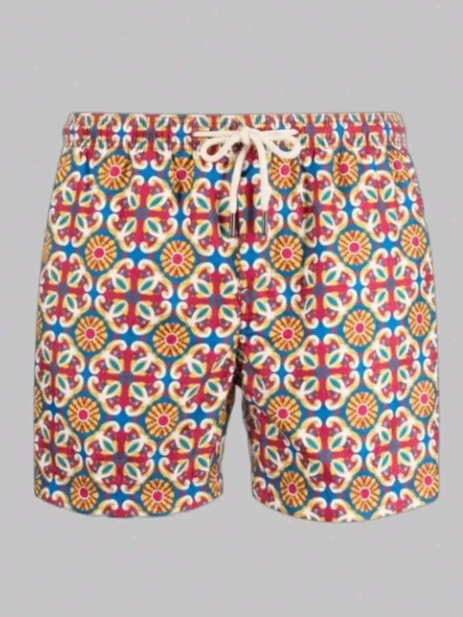 Mens Bold Patterned Casual Shorts With Drawstring Waist
Mens Bold Patterned Casual Shorts With Drawstring Waist