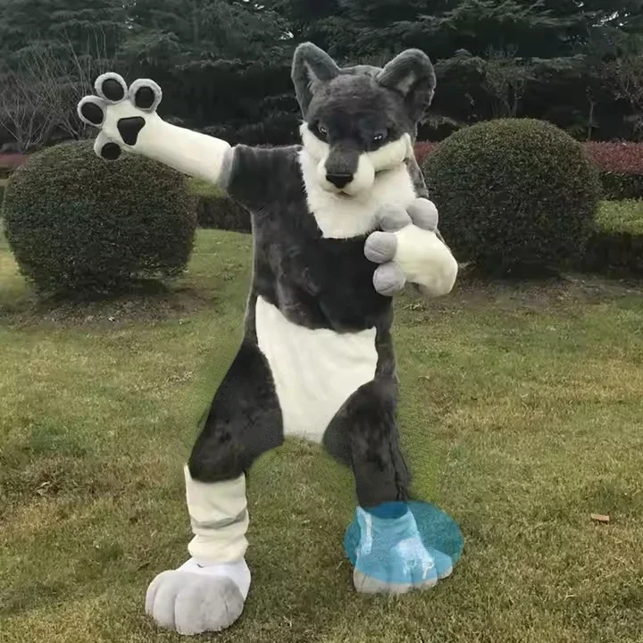 Christmas Grey Fursuit Plush Husky Dog Mascot Costume Suits Fursuit White Cosplay Party Game Outfits Advertising Christmas Ha
Christmas Grey Fursuit Plush Husky Dog Mascot Costume Suits Fursuit White Cosplay Party Game Outfits Advertising Christmas Ha