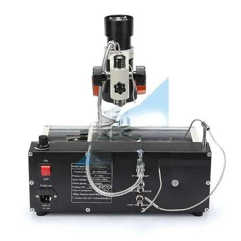 Портативная станция для разборки и сварки 220 В, станция для ремонта BGA T-870A, основная плата, Северный Южный мост, BGA, инфракрасный предварительный нагрев
Портативная станция для разборки и сварки 220 В, станция для ремонта BGA T-870A, основная плата, Северный Южный мост, BGA, инфракрасный предварительный нагрев