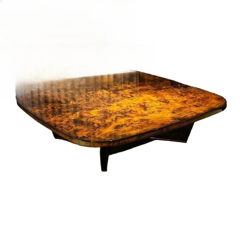 Italian light luxury solid wood coffee table marble square design large flat floor living room
Italian light luxury solid wood coffee table marble square design large flat floor living room