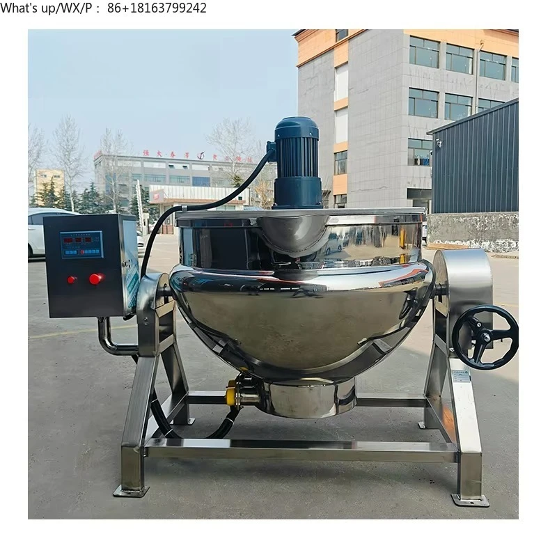 Industrial electric heating jam jacket kettle chocolate cooking mixer steam jacketed kettle with agitator
Industrial electric heating jam jacket kettle chocolate cooking mixer steam jacketed kettle with agitator