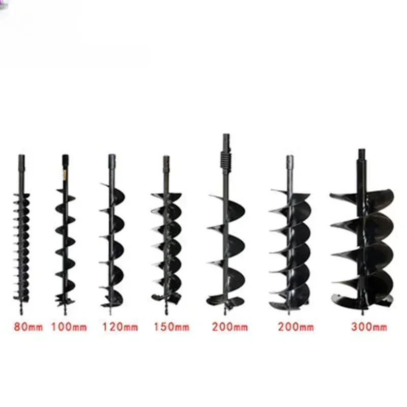 D100 - 150mm With 800mm Single / Double Earth Auger Drill Bit Spiral Drag Bit Power Digging Tool For Ice / Soil Digging
D100 - 150mm With 800mm Single / Double Earth Auger Drill Bit Spiral Drag Bit Power Digging Tool For Ice / Soil Digging