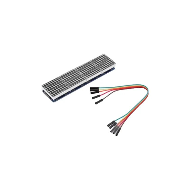 MAX7219 Dot Matrix Module 4-In-One Display Module Single-Chip Microcontroller Control Driving Module 5-Pin Cable Included
MAX7219 Dot Matrix Module 4-In-One Display Module Single-Chip Microcontroller Control Driving Module 5-Pin Cable Included
