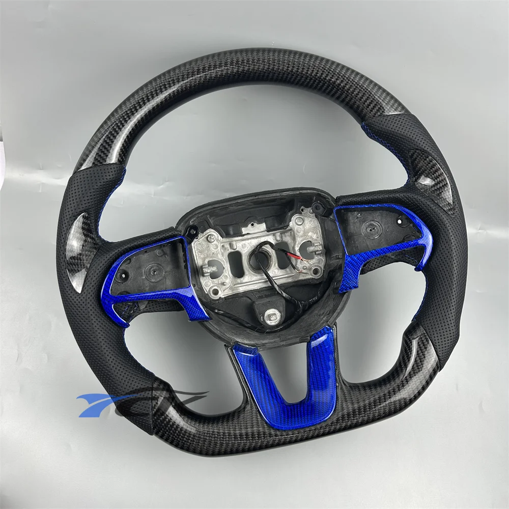 Customized Carbon Fiber Black Leather With decorative frame heating Steering Wheel Fit for 2017 Dodge Durango
Customized Carbon Fiber Black Leather With decorative frame heating Steering Wheel Fit for 2017 Dodge Durango