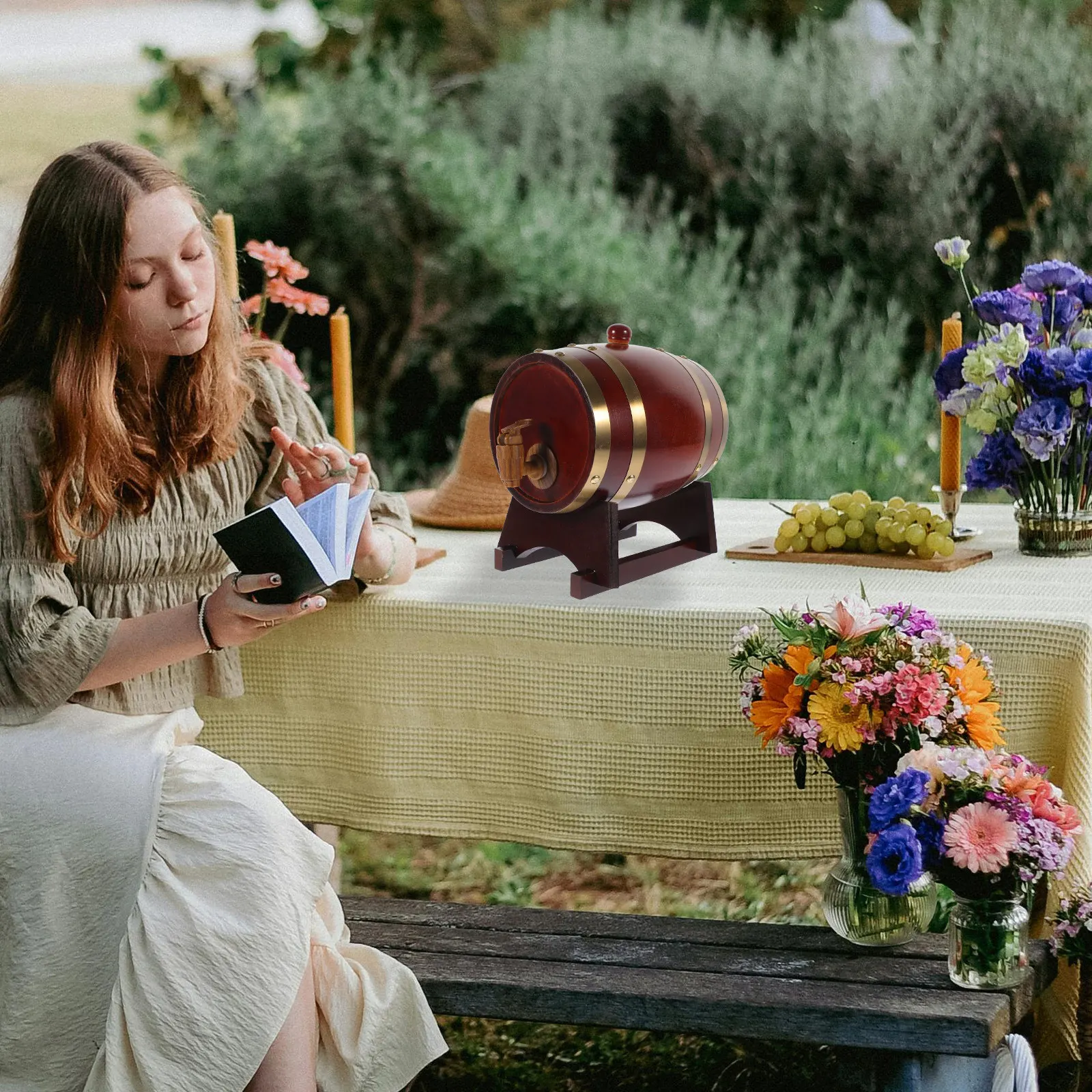 Деревянная бочка 1,5 л для хранения вина, пива, виски, винтажный дизайн, с краном, устойчивое основание, декор для бара, деревянная винная бочка
Деревянная бочка 1,5 л для хранения вина, пива, виски, винтажный дизайн, с краном, устойчивое основание, декор для бара, деревянная винная бочка