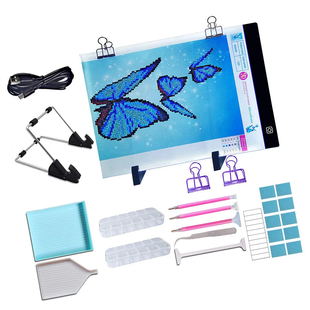 25pcs Tools LED Light Pad Board Kit Beads Embroidery Accessories Easy Catch Diamonds Beginner Amateur
25pcs Tools LED Light Pad Board Kit Beads Embroidery Accessories Easy Catch Diamonds Beginner Amateur