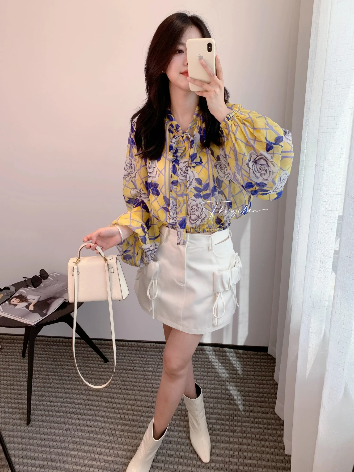 Летняя женская шелковая блузка с длинным рукавом и принтом, повседневная, свободного кроя, с поясом, модный топ
Летняя женская шелковая блузка с длинным рукавом и принтом, повседневная, свободного кроя, с поясом, модный топ