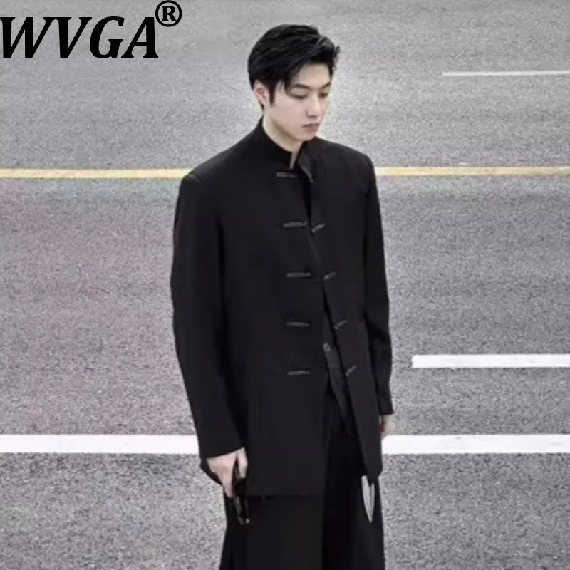 WVGA весна осень новый мужской костюм в китайском стиле с воротником-стойкой куртки нишевый шикарный повседневный темный пиджак с длинными рукавами Ins W15556
WVGA весна осень новый мужской костюм в китайском стиле с воротником-стойкой куртки нишевый шикарный повседневный темный пиджак с длинными рукавами Ins W15556