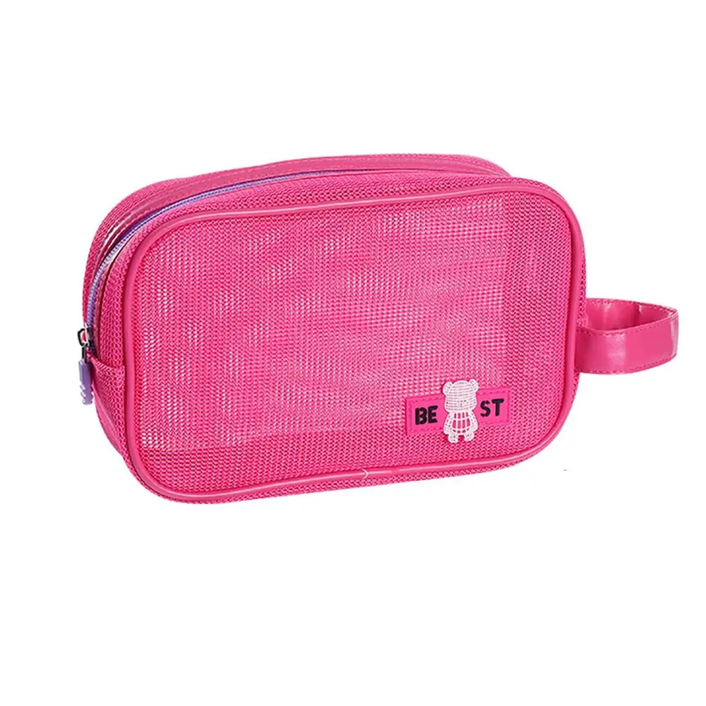 Durable Mesh Makeup Bag Large Capacity Zipper Toiletry Storage Bag With Handle Portable Wash Pouch
Durable Mesh Makeup Bag Large Capacity Zipper Toiletry Storage Bag With Handle Portable Wash Pouch