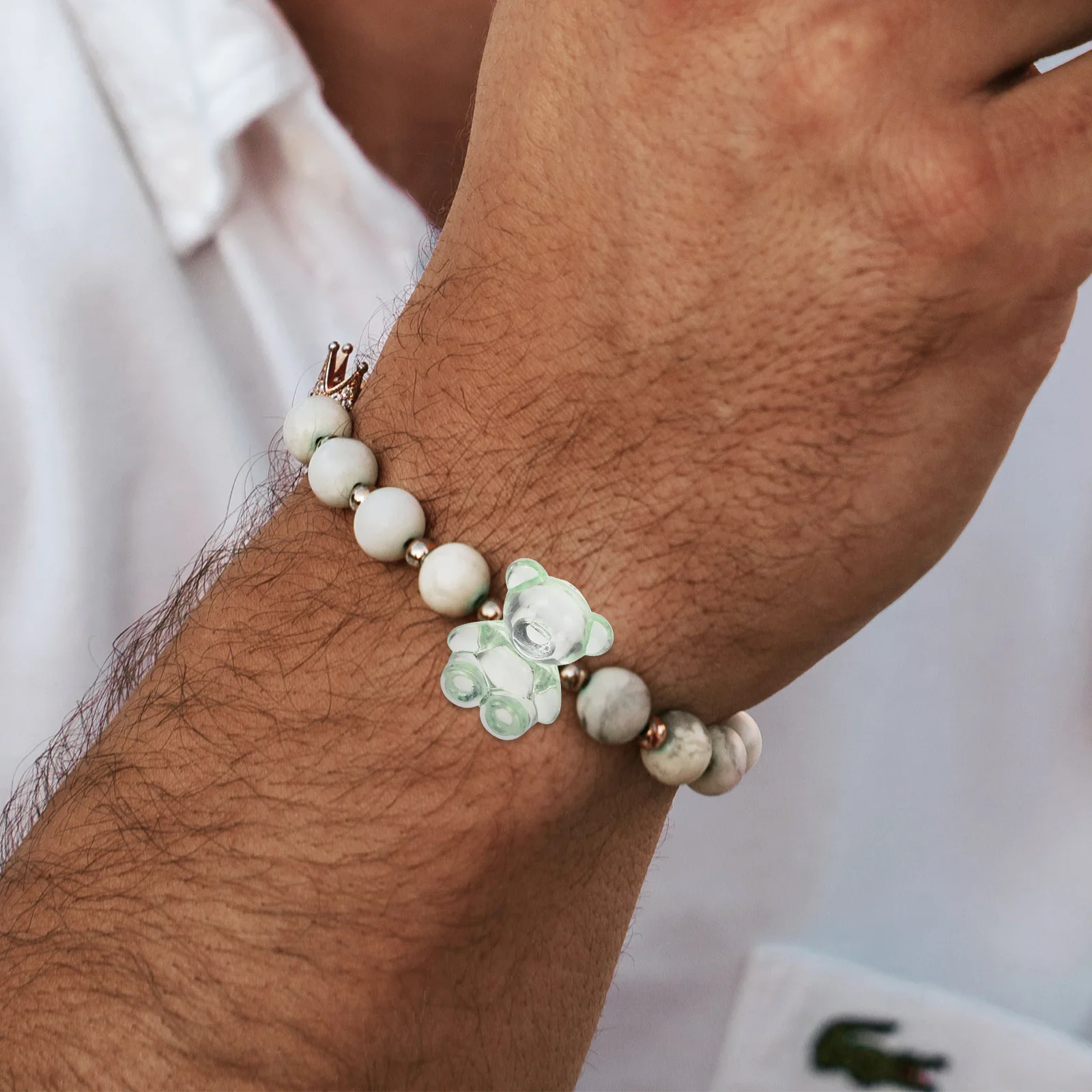 100pcs Jewelry Bear Charm Bead Diy Hair Ties Loose For Jewelry Making Acrylic Bear Shaped Beads Diy Craft Bracelet Necklace
100pcs Jewelry Bear Charm Bead Diy Hair Ties Loose For Jewelry Making Acrylic Bear Shaped Beads Diy Craft Bracelet Necklace