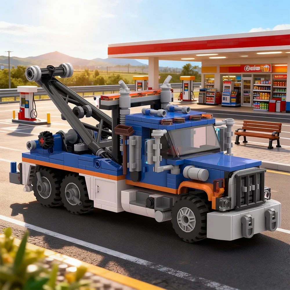 Gobricks MOC Heavy Wrecker Tow Truck Building Blocks Model Heavy Wrecker Tow Truck Bricks Assembly Educational Toys Kids Gifts
Gobricks MOC Heavy Wrecker Tow Truck Building Blocks Model Heavy Wrecker Tow Truck Bricks Assembly Educational Toys Kids Gifts