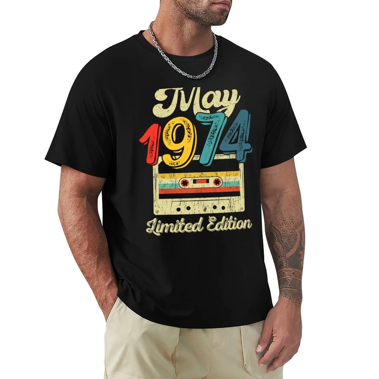 50 Years Old Gifts Retro May 1974 Cassette 50th Birthday T-Shirt Water Resistant Casual T-Shirt
50 Years Old Gifts Retro May 1974 Cassette 50th Birthday T-Shirt Water Resistant Casual T-Shirt