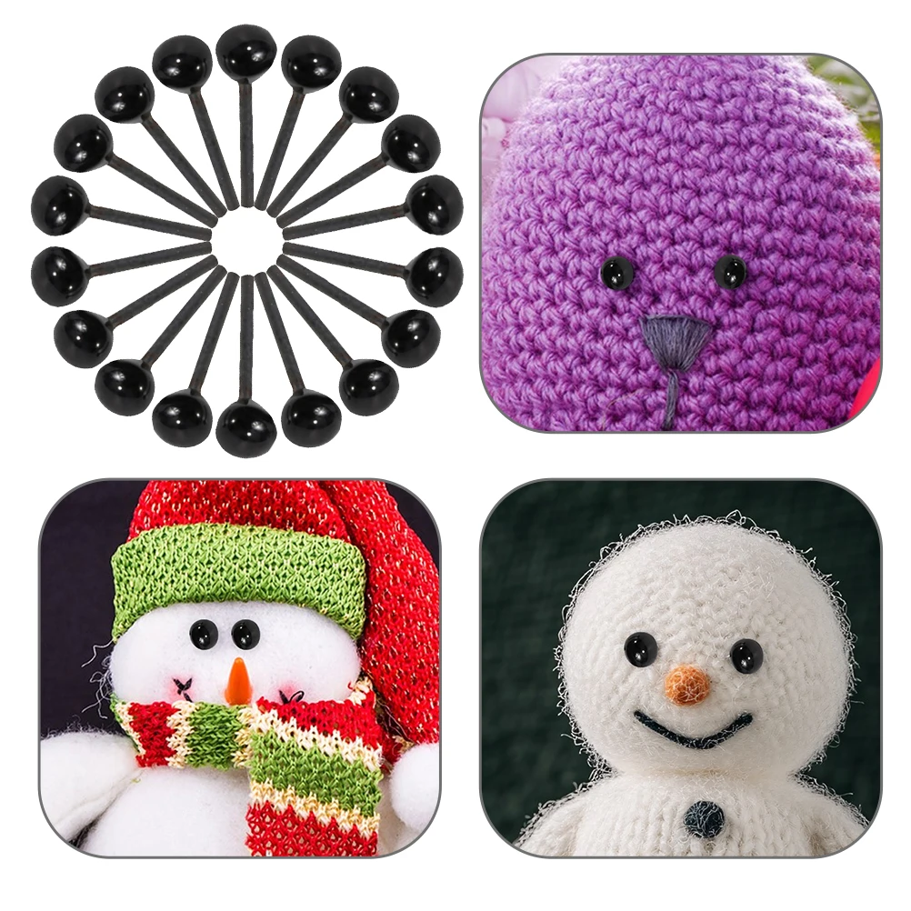 50 Pairs Crafts Black Bean Eyes Diy Puppet Movable Needle Felting Closing Toy Crochet Balls Office
50 Pairs Crafts Black Bean Eyes Diy Puppet Movable Needle Felting Closing Toy Crochet Balls Office