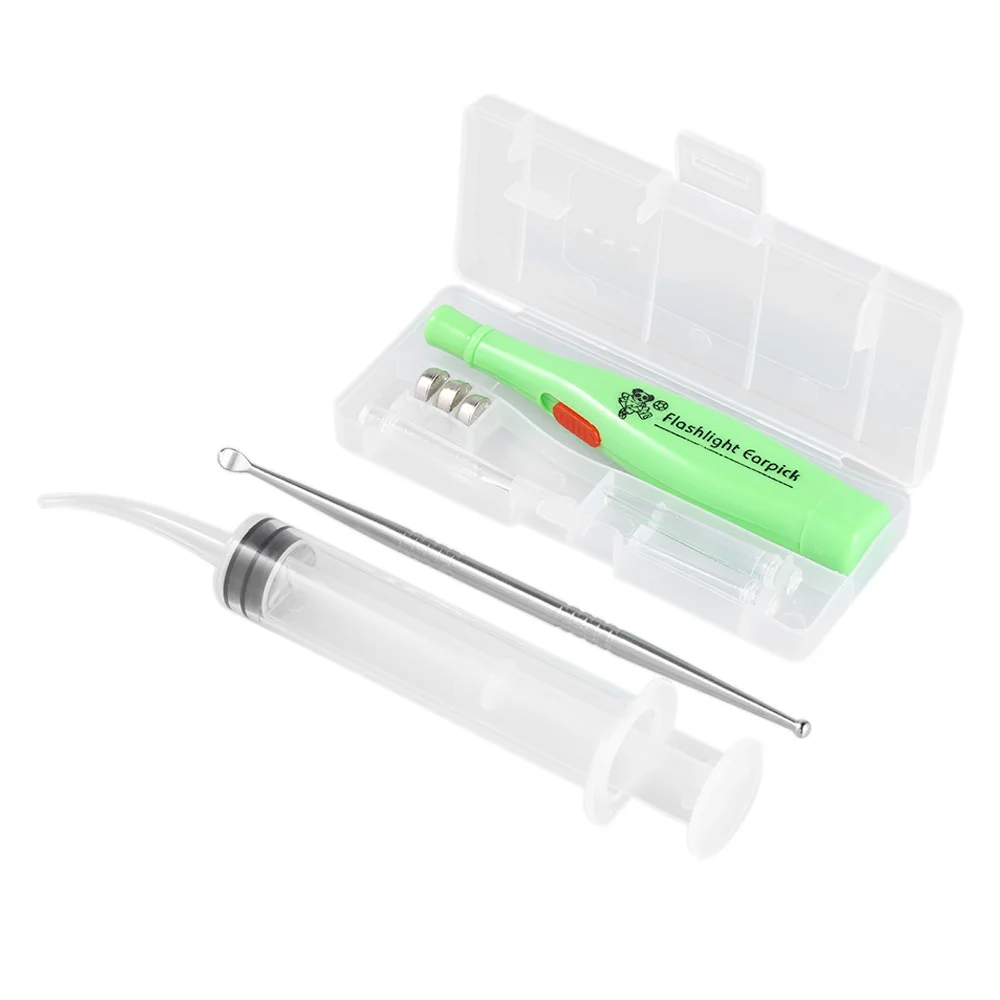 Tonsil Stone Remover Tools LED Light Ear Wax Remover Stainless Steel Earpick With 3 Tips Irrigator Syringe Clean Care Tool
Tonsil Stone Remover Tools LED Light Ear Wax Remover Stainless Steel Earpick With 3 Tips Irrigator Syringe Clean Care Tool