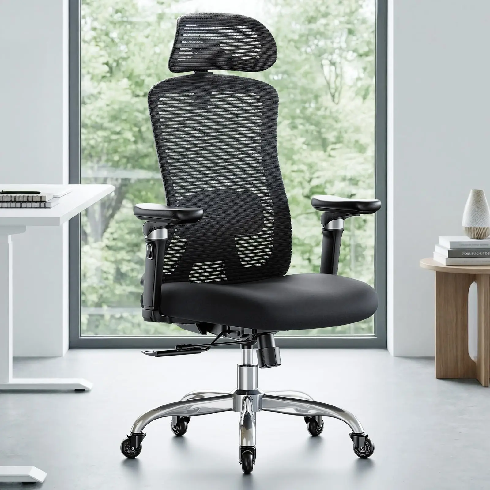 Ergonomic Office Chair With 6D Armrests, 3D Headrest, Slide Seat, Lumbar Support And 4-Position Tilt Lock
Ergonomic Office Chair With 6D Armrests, 3D Headrest, Slide Seat, Lumbar Support And 4-Position Tilt Lock
