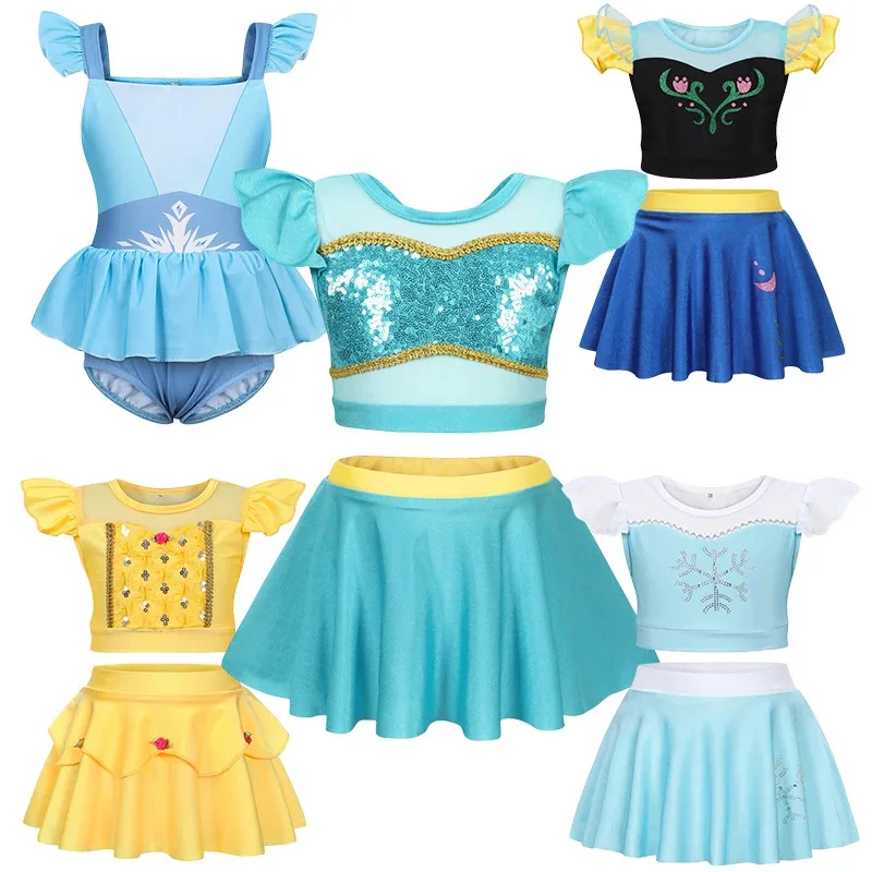 Elsa Summer Princess Costume Swimsuit Belle Flower Bikini Suit Vestido Swimming Birthday Carnival Rapunzal Anna Disguise Frock
Elsa Summer Princess Costume Swimsuit Belle Flower Bikini Suit Vestido Swimming Birthday Carnival Rapunzal Anna Disguise Frock