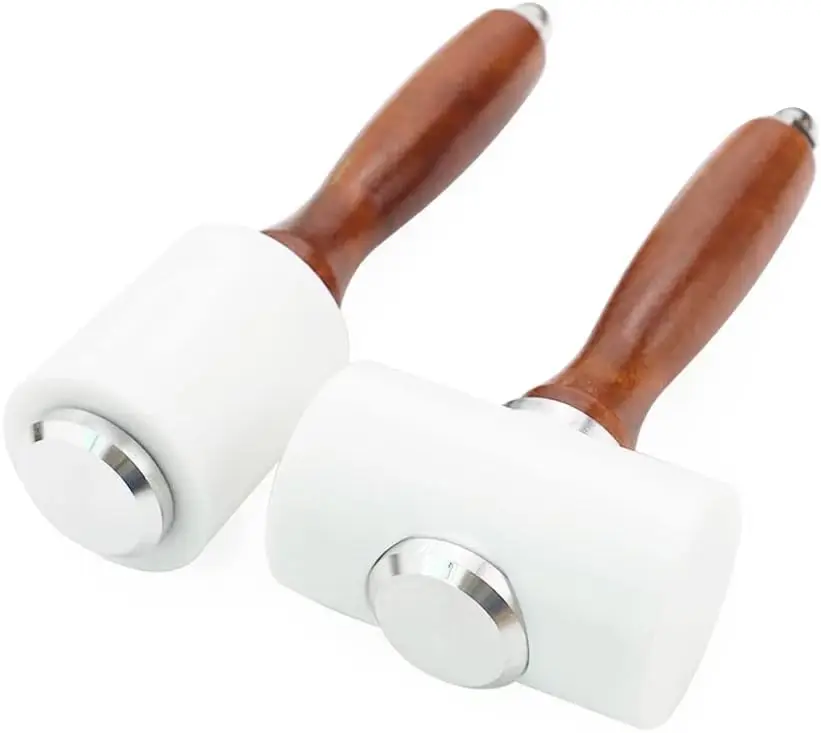 2 Pcs Leather Carving Hammer with Nylon Head and Wood Handle for DIY Stamping Sewing Craft Tool
2 Pcs Leather Carving Hammer with Nylon Head and Wood Handle for DIY Stamping Sewing Craft Tool