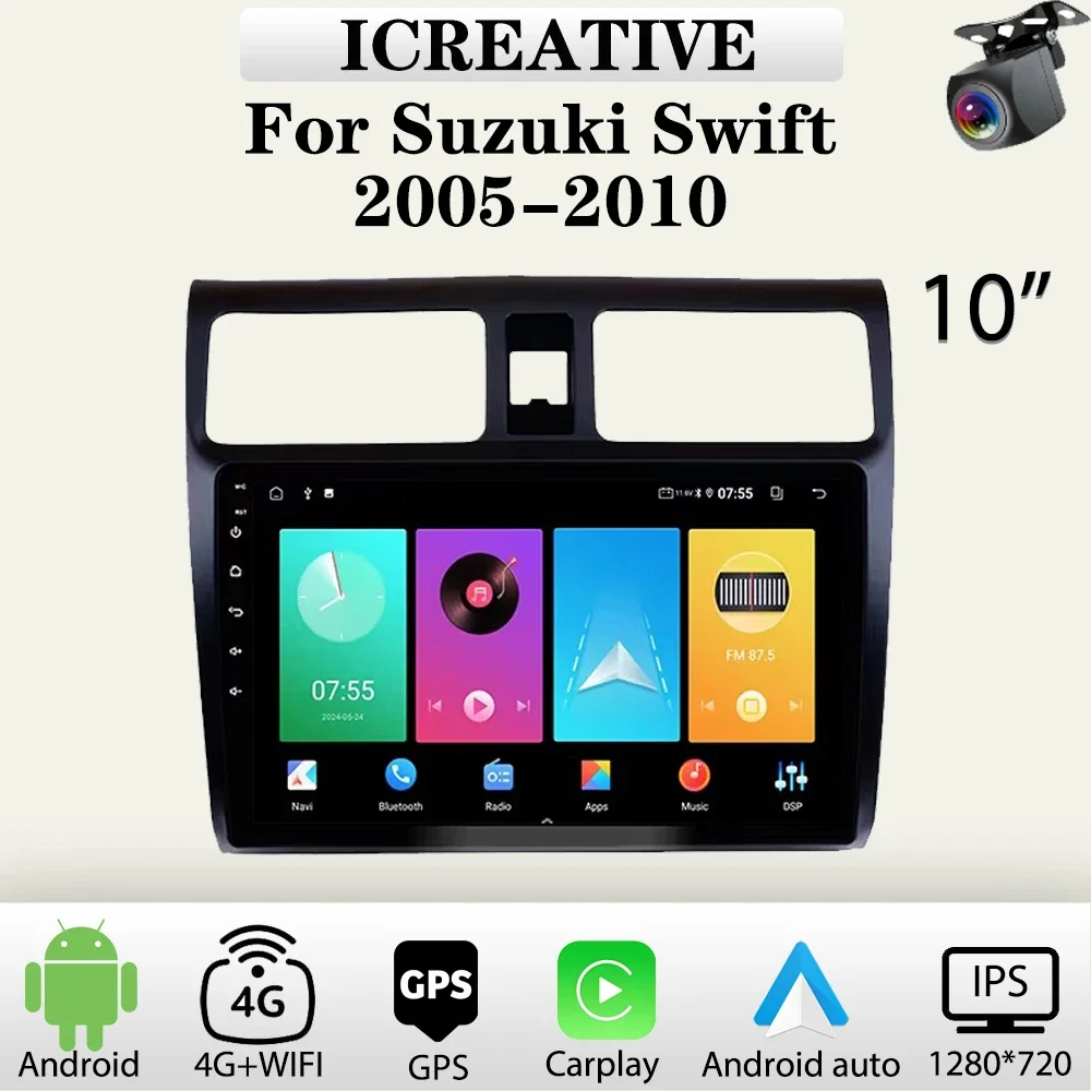 Android Car Radio for Suzuki Swift 2005 - 2010 10'' Multimedia Carplay Player 2Din Car Stereo Autoradio Head Unit Navigation GPS
Android Car Radio for Suzuki Swift 2005 - 2010 10'' Multimedia Carplay Player 2Din Car Stereo Autoradio Head Unit Navigation GPS