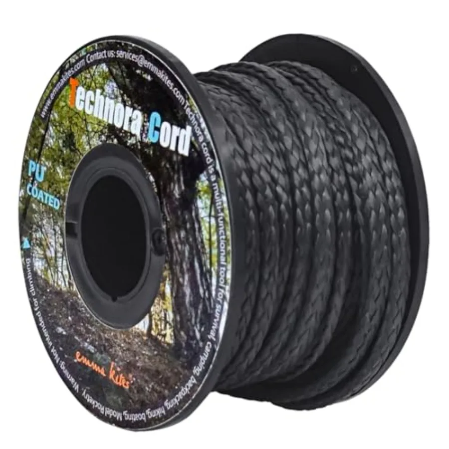 Black 1.8mm Technora Braided Cord PU Coating Abrasion Flame Resistant Snare Line Tough Tactical Survival Cord Model Rocket Para
Black 1.8mm Technora Braided Cord PU Coating Abrasion Flame Resistant Snare Line Tough Tactical Survival Cord Model Rocket Para