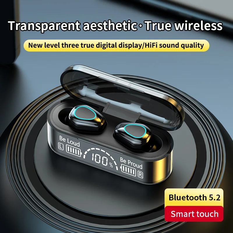 G35B Bluetooth headset Binaural digital display TWS with charging compartment, earplugs, earphones, space capsule
G35B Bluetooth headset Binaural digital display TWS with charging compartment, earplugs, earphones, space capsule