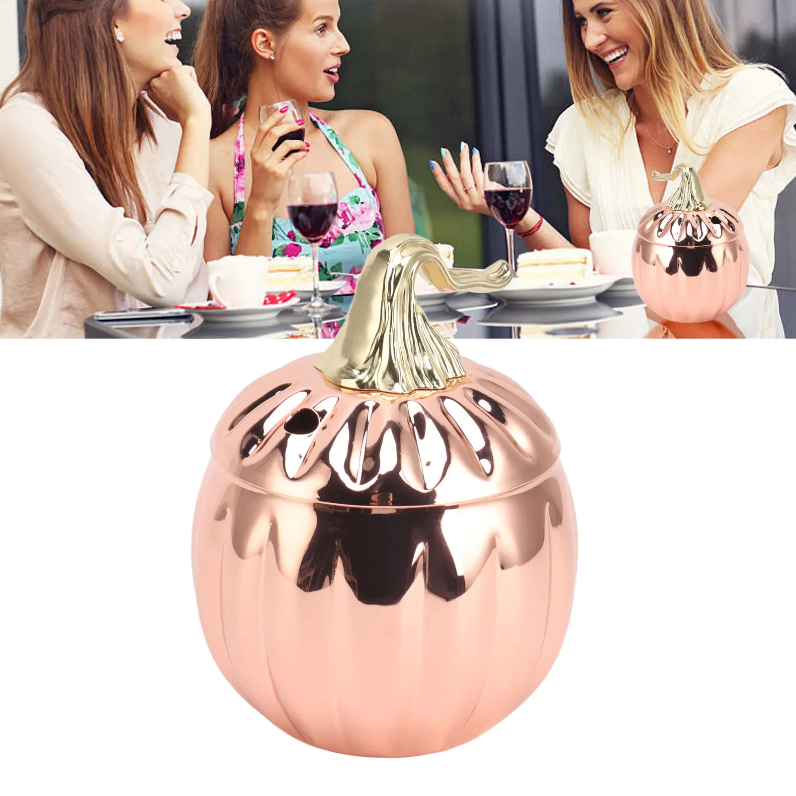 500ml 304 Stainless Steel Pumpkin Wine Glass Pumpkin Shaped Rose Gold Wine Glass Practical Mug With Lid
500ml 304 Stainless Steel Pumpkin Wine Glass Pumpkin Shaped Rose Gold Wine Glass Practical Mug With Lid