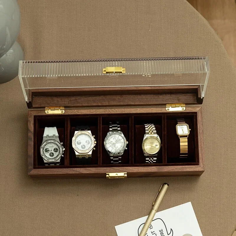 Qingmu Ranju-Chinese Style Jewelry Box Large Capacity Walnut Watch Organizer Elegant Necklace and Bracelet Storage Solution
Qingmu Ranju-Chinese Style Jewelry Box Large Capacity Walnut Watch Organizer Elegant Necklace and Bracelet Storage Solution