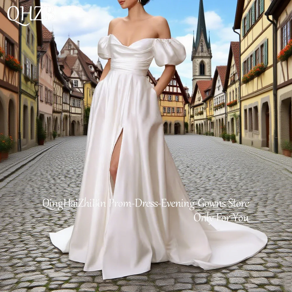 Customized Simple Long Wedding Dresses Sweetheart Floor-Length Sweep Train Brides Dress Women Vestidos De Novias Gowns 2025
Customized Simple Long Wedding Dresses Sweetheart Floor-Length Sweep Train Brides Dress Women Vestidos De Novias Gowns 2025