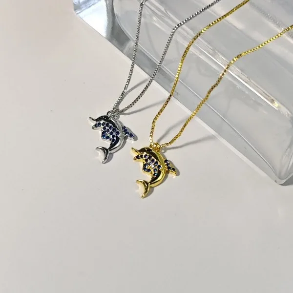 Exquisite Dolphin Necklace, Fashionable Niche Popular Pendant, Best Friend Birthday Gift, Children's Chain
Exquisite Dolphin Necklace, Fashionable Niche Popular Pendant, Best Friend Birthday Gift, Children's Chain