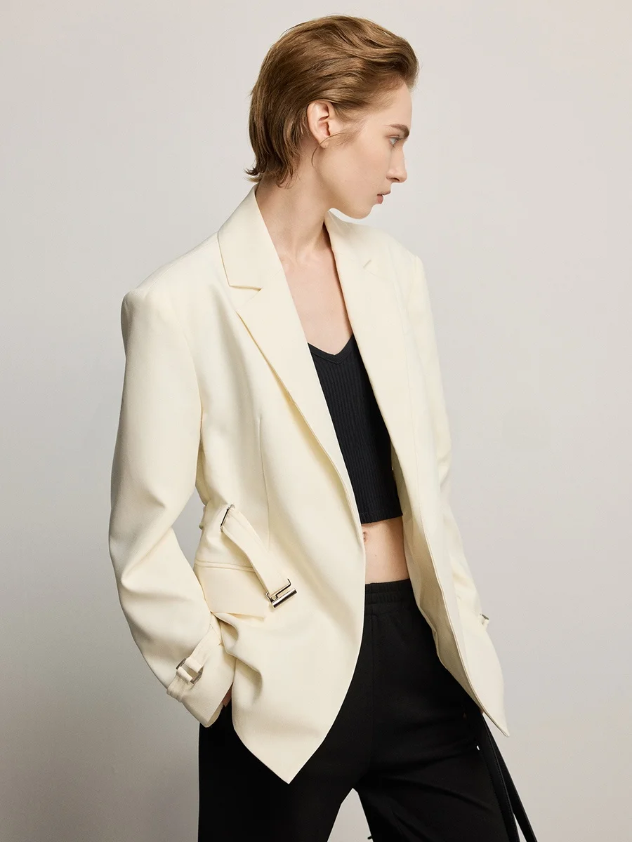 Женский белый пиджак Ele: повседневный, универсальный, укороченный, весна 2026, оригинальный дизайн, смесовый хлопок, готов к поездкам на работу
Женский белый пиджак Ele: повседневный, универсальный, укороченный, весна 2026, оригинальный дизайн, смесовый хлопок, готов к поездкам на работу