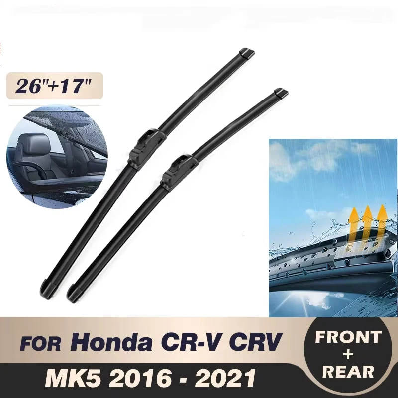 For Wiper Front Wiper Blades Set Honda CR-V CRV MK5 2016 - 2021 2017 2018 2019 Windshield Windscreen Window 26"+17
For Wiper Front Wiper Blades Set Honda CR-V CRV MK5 2016 - 2021 2017 2018 2019 Windshield Windscreen Window 26"+17