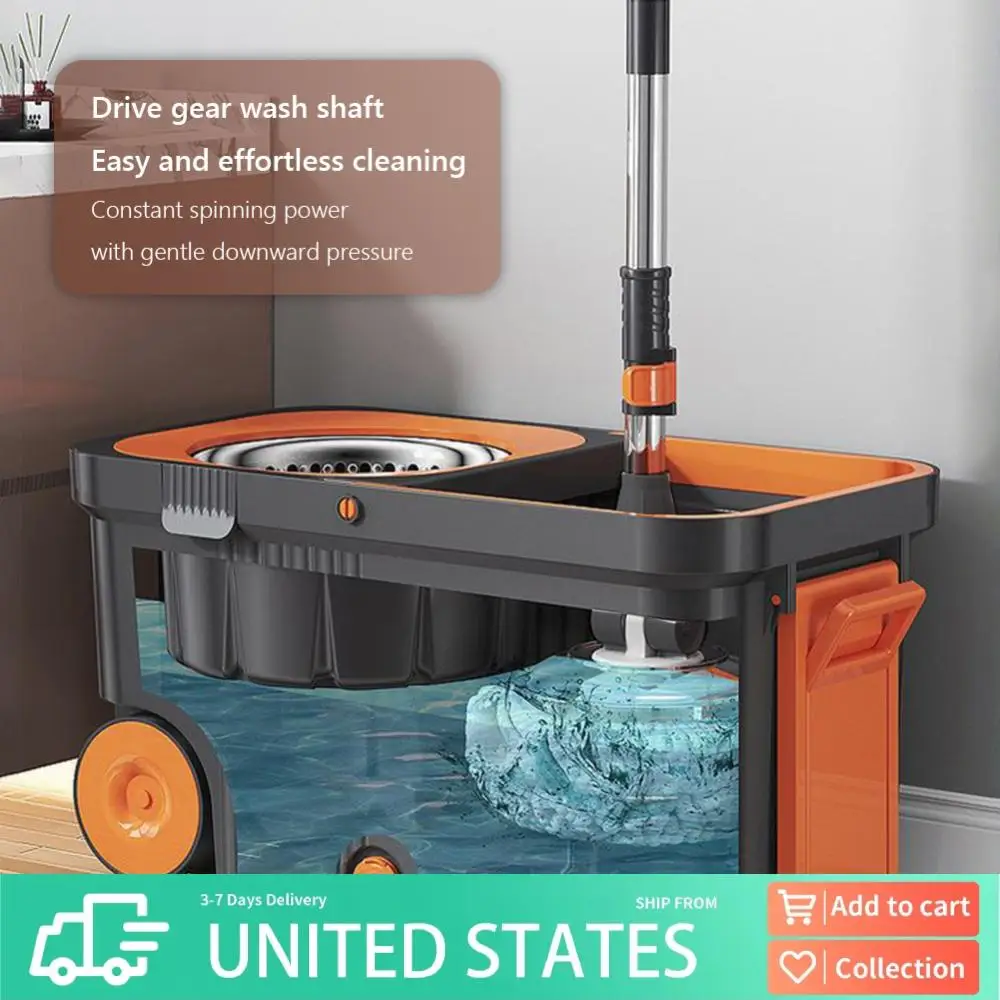 Spin Mop Bucket with 6 Replacement Head Refills Extended Handle 360 Spinning Floor Cleaning System Cleaning Spin Mop with Bucket
Spin Mop Bucket with 6 Replacement Head Refills Extended Handle 360 Spinning Floor Cleaning System Cleaning Spin Mop with Bucket