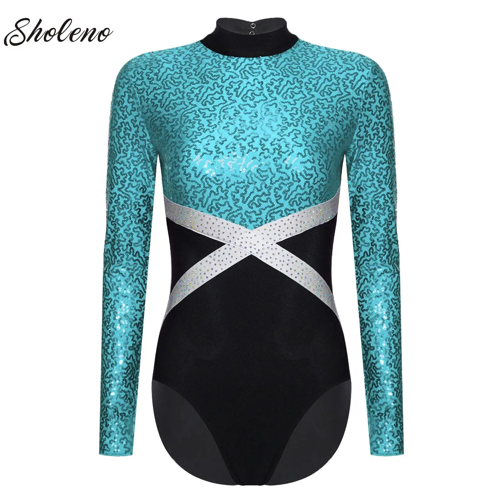 Womens Gymnastics Artistic Figure Skating Performance Costume Ballet Jersey Jumpsuit Glittery Sequin Leotards One-piece Bodysuit
Womens Gymnastics Artistic Figure Skating Performance Costume Ballet Jersey Jumpsuit Glittery Sequin Leotards One-piece Bodysuit