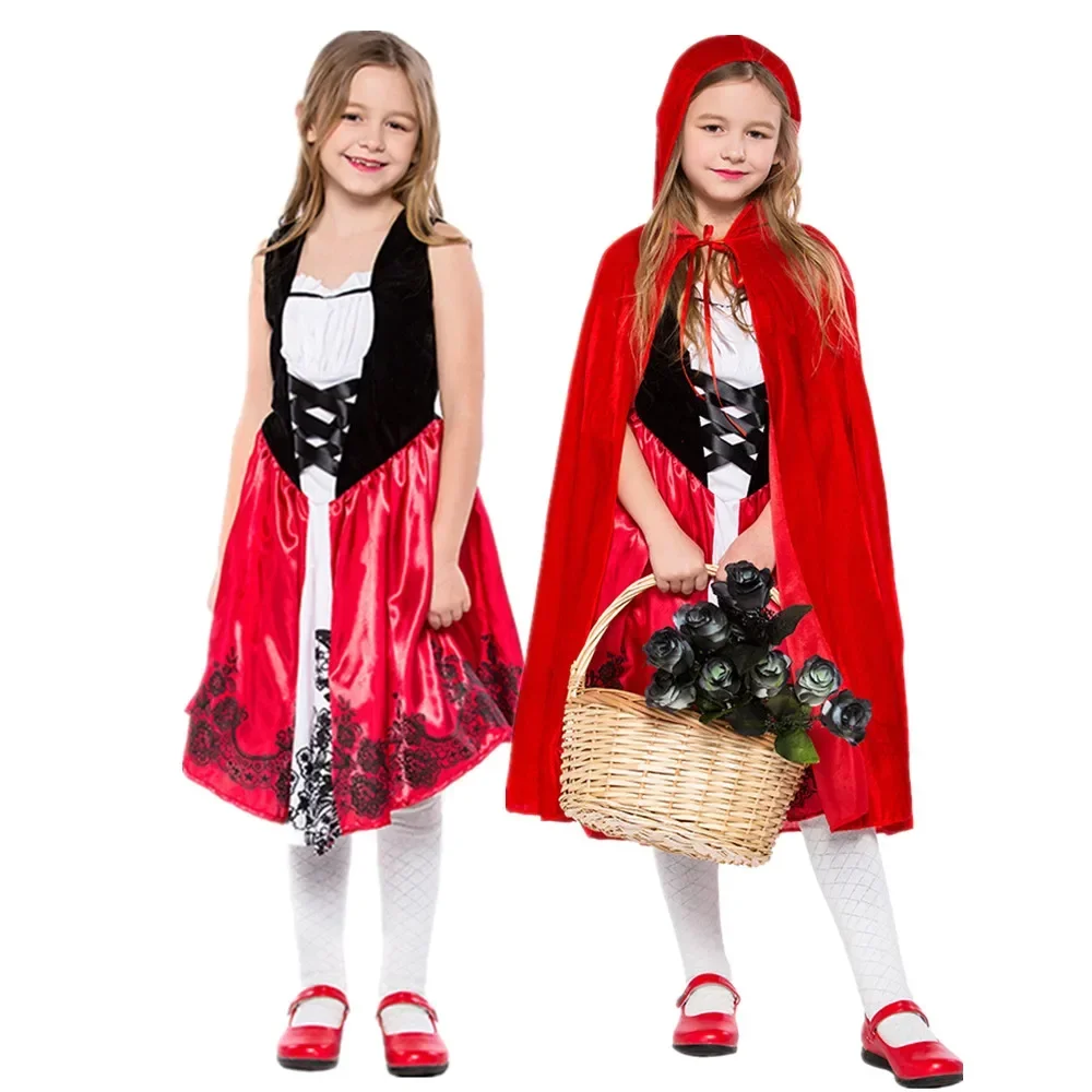 Halloween Little Red Riding Hood Costume For Kids Fantasia Children Girls Performance Cosplay Movie Character Fancy Dress
Halloween Little Red Riding Hood Costume For Kids Fantasia Children Girls Performance Cosplay Movie Character Fancy Dress